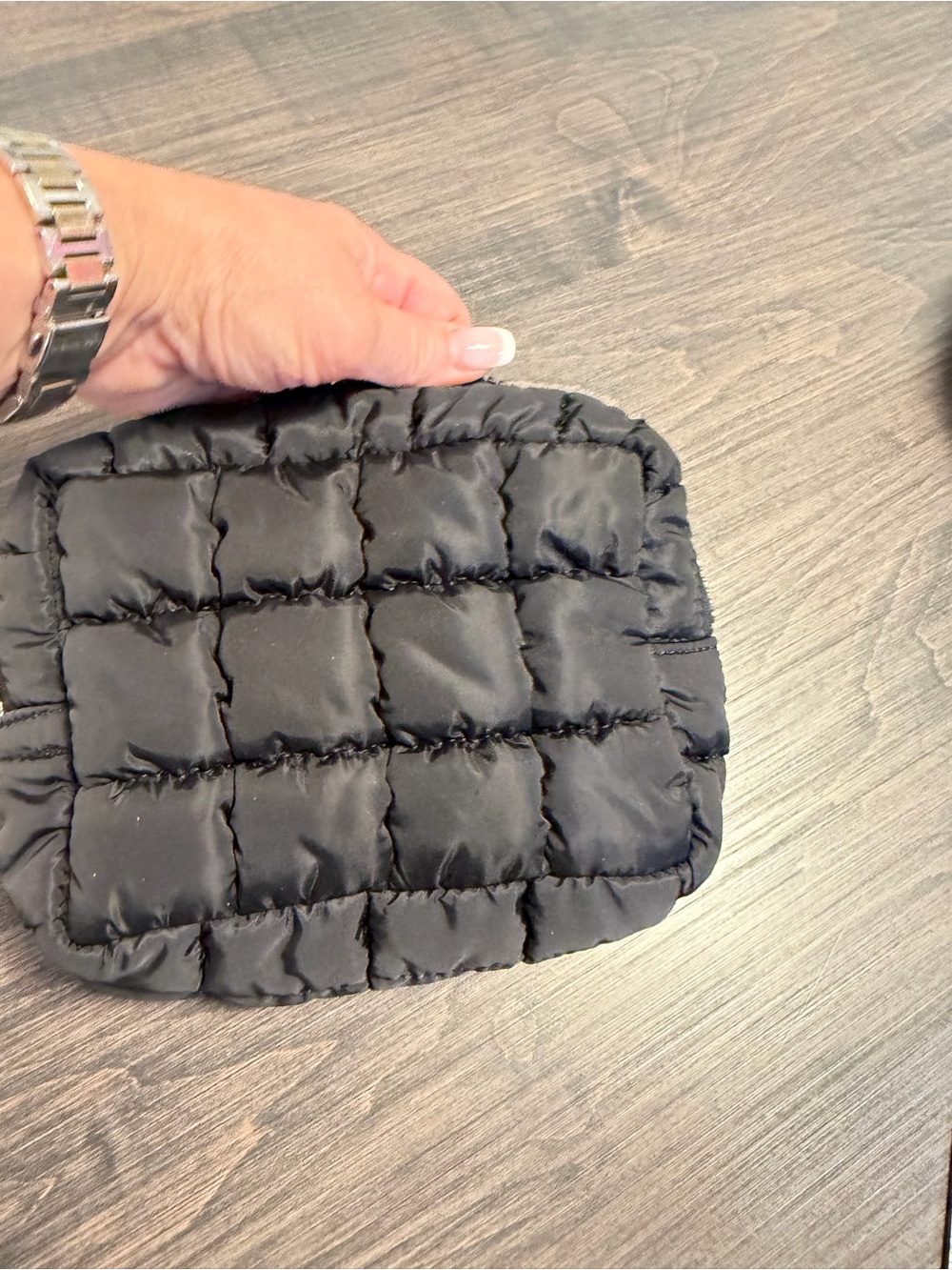 FP Movement by Free People Black Quilted Puffer Toiletry Bag - Picture 3 of 10